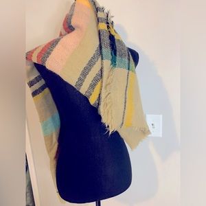 Frayed Blanket Scarf